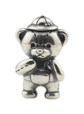 BHT毕亨特s925银饰复古 幼儿园 书包熊