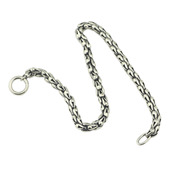 BHT毕亨特 银手链 凤尾基础手链 s925银链 龙鳞链