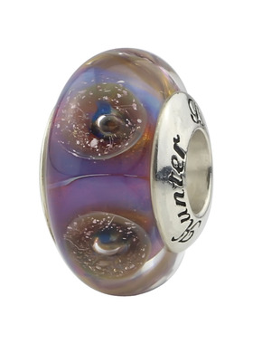 毕亨特 紫色系贝云母琉璃珠 进口料