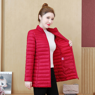 羽绒棉服女中长款 冬季 轻薄棉衣韩版 修身 洋气外套棉袄 大码 2025新款