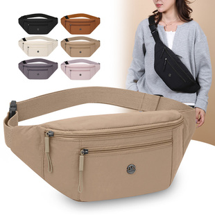 运动斜挎骑行胸包女2026新款 潮牌小挎包 腰包女士潮小众单肩包男款