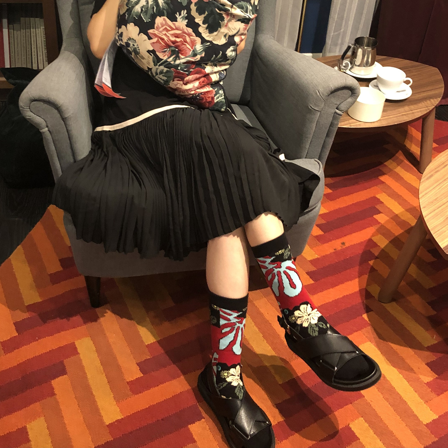 斯tan斯运动男女纯棉潮牌滑板袜