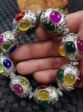 饰品手链藏银多宝珠路路通手链