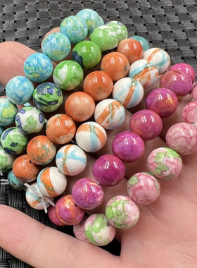 多色圆珠手链玉手串手饰