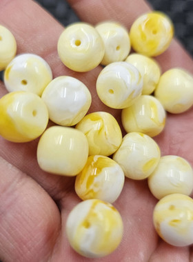 荧光浮盐水人造蜜蜡老型珠散珠
