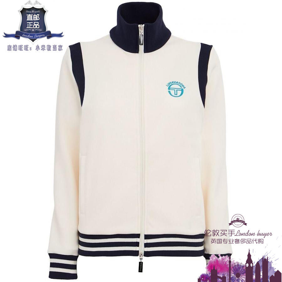 英国代购 女士新款 Sergio Tacchini 拉链棉混纺短外套 正品直邮
