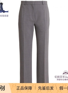 英国代购 女士新款 THE ROW 弹力直筒羊毛休闲裤 正品直邮