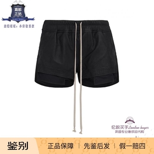 女士新款 正品 Rick 皮革休闲短裤 直邮 Owens 英国代购
