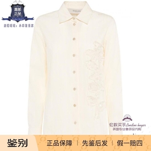 英国代购 女士新款 Golden Goose 刺绣棉休闲衬衫 正品直邮