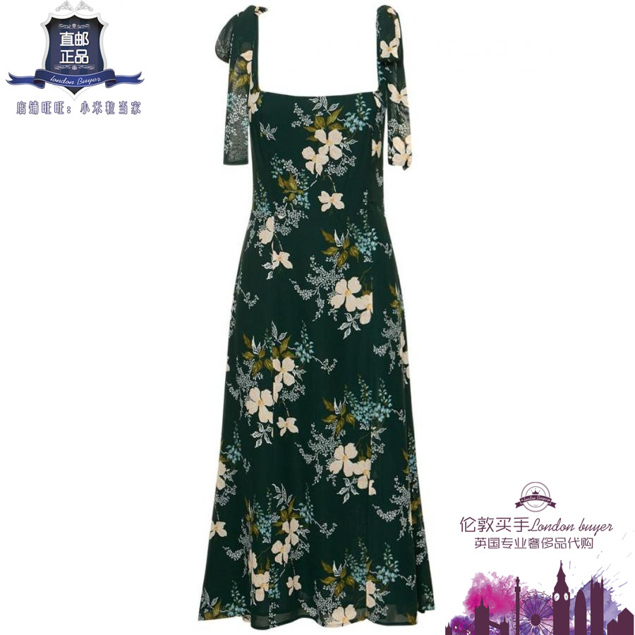 英国代购 女士新款 Reformation 印花吊带连衣裙 正品直邮