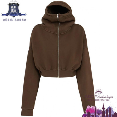 英国代购 女士新款 Entire Studios 拉链棉连帽运动卫衣 正品直邮