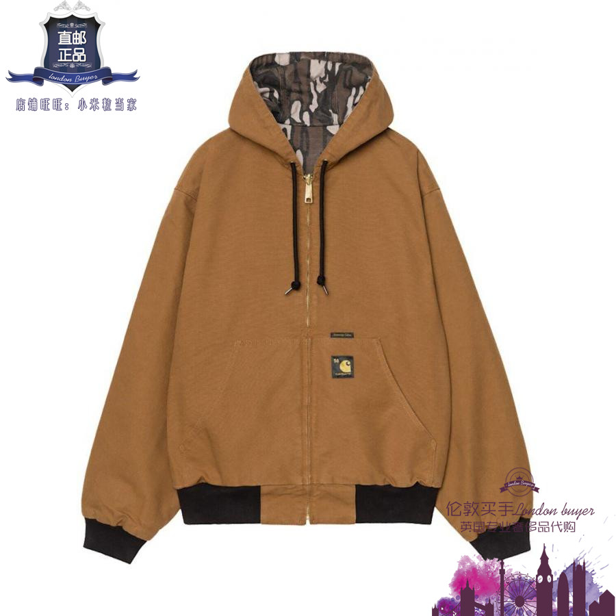 英国代购 男士新款 Carhartt WIP 抽绳有机棉夹克 正品直邮