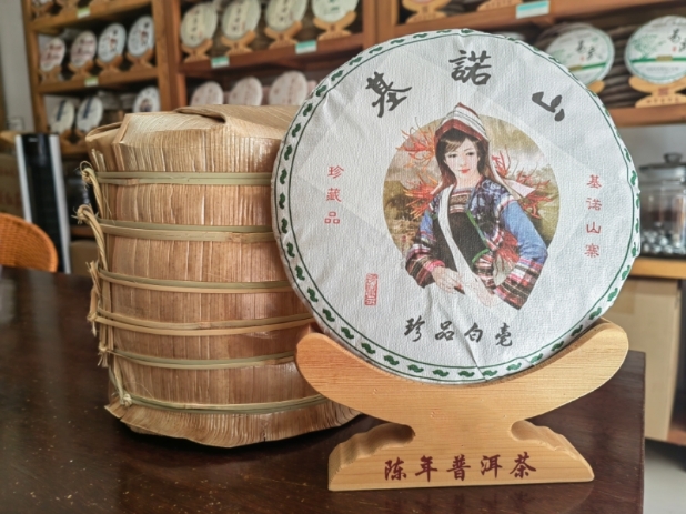 2023年春茶基诺山普洱茶生茶叶古树茶白芽白毫银芽基诺山寨357克