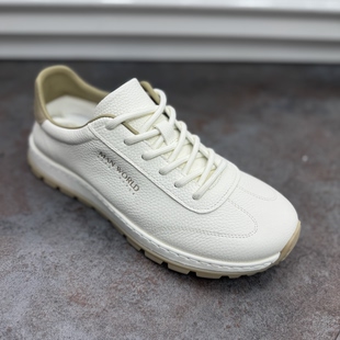 时尚 2026新款 男系带休闲鞋 透气板鞋 百搭运动防滑软底舒适休闲 男鞋