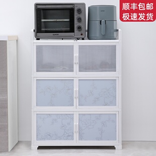 一体收纳柜厨房置物架碗筷收纳柜家用整体橱柜多功能收纳柜子餐柜