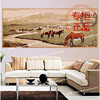Mongolian plain wool Tapestries Tapestry Prairie Close-up a living room Office 1.7*4 rice