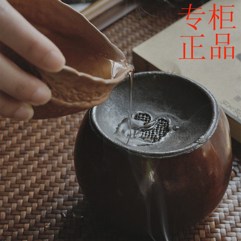 ㊣老葫芦建水 茶洗 水盂茶渣桶 茶具水碗 家用水洗茶道用具