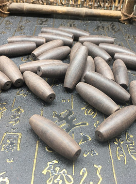 黑檀木胚毛胚紫光檀天珠大漆专用木胚散珠461牌子书签平安扣