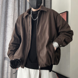 Y112-P218-控298M-3XL-55%棉45%莱赛尔50%绒光纯色夹克式羽绒服，男装夹克，电商A216