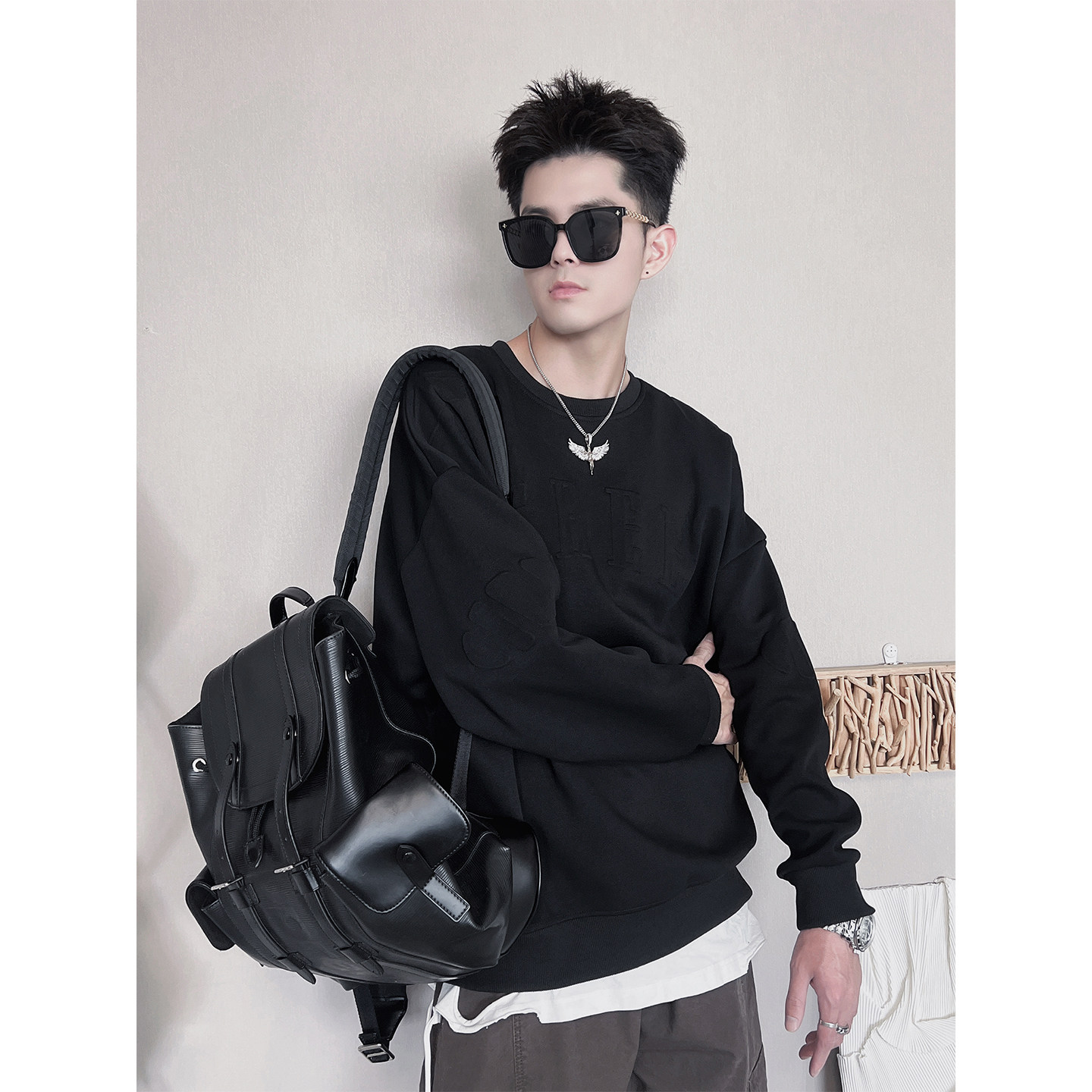 WY282-M-3XL 特P68-控98 面50%50%涤 底涤  多面积钢印卫衣图片