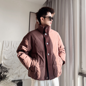 Y130-P248-控M-3XL-锦纶 50绒（200-250克）针织门襟羽绒棉服图片