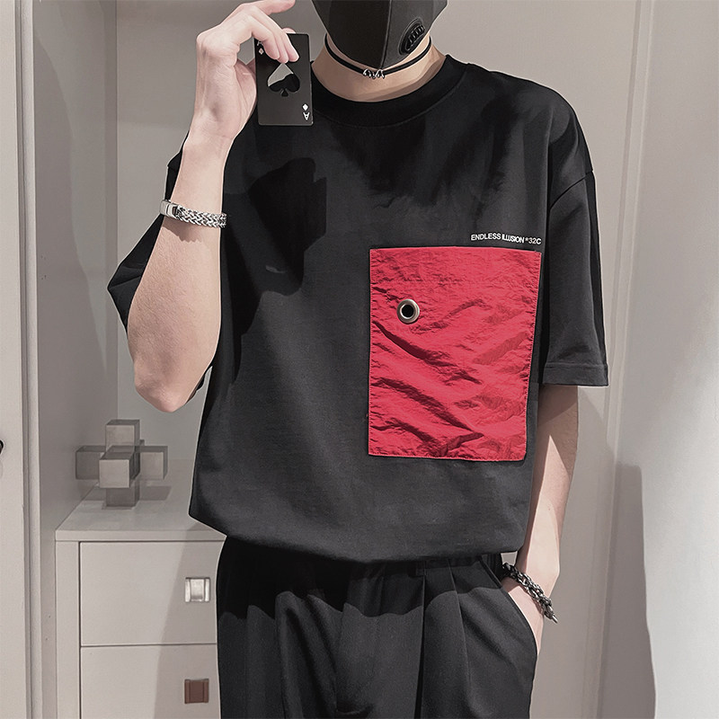 D107-特P58-控78M-3XL95%棉5%聚酯纤维线上高克重重磅短袖,男装T恤,电商A216