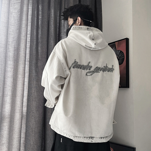 WT87-P118-控158-M-3XL-65%棉35%聚酯纤维 牛仔套头外套图片