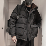 Y106-M-3XL-P188控258外聚酯纤维标50绒大口袋立领羽绒服，男装羽绒服，电商A216