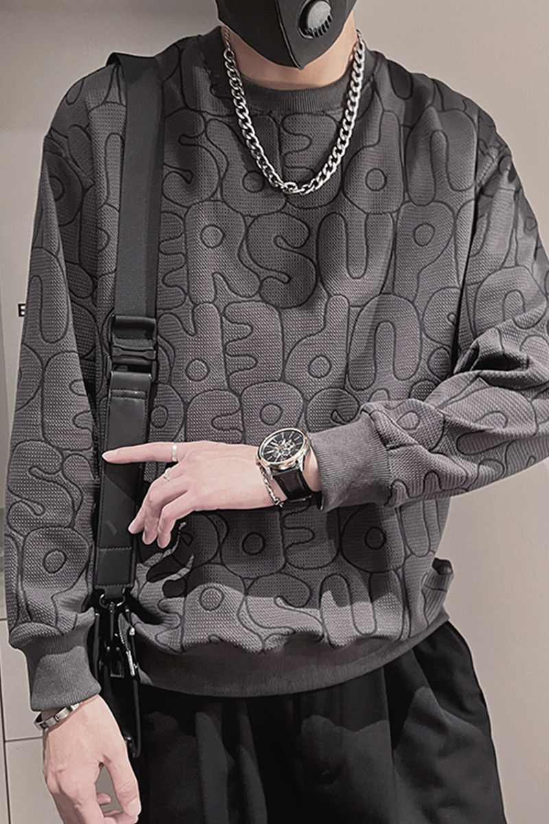 WY167-P68控982023新款卫衣男秋冬季男生打底衫宽松潮牌外套男,男装卫衣,电商A216