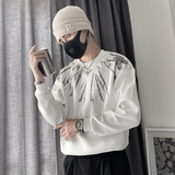 WY155-P58控78秋季男士社会小伙休闲卫衣2023年圆领长袖套头衫，男装卫衣，电商A216