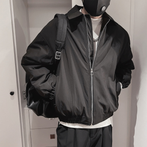 Y120-P138-控178-M-3XL-聚酯纤维 廓形小翻领棉衣图片