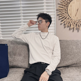 CX33B--P38-控58-M-3XL聚酯纤维德绒纯色打底修身版型T恤，男装T恤，电商A216