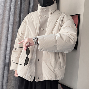 Y116-P248-控328-M-3XL-锦纶 50绒200-250克针织门襟羽绒服图片