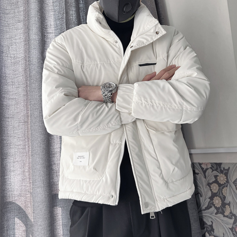 Y79-P128控168 2023新款棉服男冬季潮牌棉衣男士冬装修身痞帅外套图片