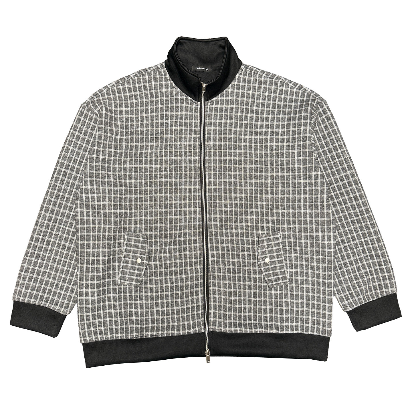 WT77-特108-控148M-3XL90%涤纶10%氨纶立领格子绒布卫衣面料外套,女装短外套,电商A216