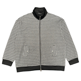 WT77-特108-控148M-3XL90%涤纶10%氨纶立领格子绒布卫衣面料外套，女装短外套，电商A216