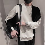 WY75-P68控982023年男士卫衣秋季新款韩版拼接小伙套头卫衣，男装卫衣，电商A216