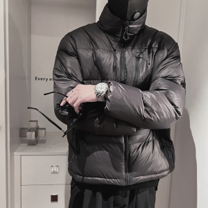 Y113-P138-控188-M-3XL-聚酯纤维光面面料柔软石墨烯棉面包服图片