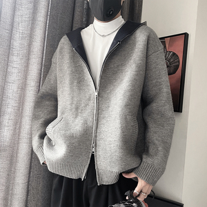 MX255P118控158M-3XL41%腈纶31.5%聚酯纤维27.5%锦纶开衫连帽外套图片