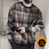 MX151-P88控1182023新款格子毛衣男加厚打底衫秋冬季男装针织衫，男装针织衫/毛衣，电商A216