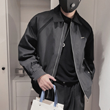 Y121-P158-控208-M-3XL-聚酯纤维结构镶织带棉衣，男装棉衣，电商A216