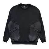 WY122-P68加绒P73控98秋套头圆领休闲纯色加绒卫衣男超牌黑色，男装卫衣，电商A216