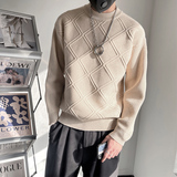 MX158-P88控118秋冬季毛衣男针织保暖线圆领纯色打底衫加厚衣服，男装T恤，电商A216