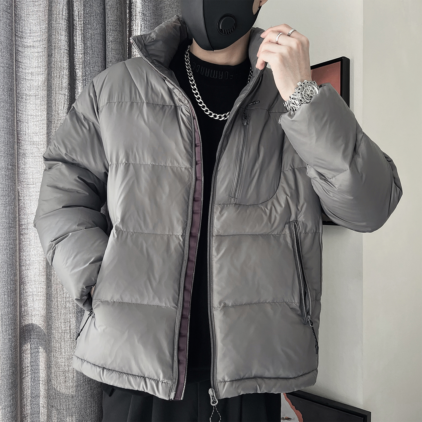 Y113-P138-控188-M-3XL-聚酯纤维光面面料柔软石墨烯棉面包服，鞋类箱包手腕包，电商A216