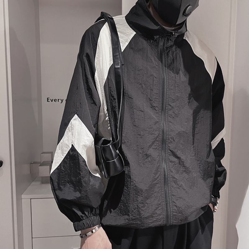 WT17-P882023新款男士外套立领宽松休闲夹克社会小伙痞帅外衣男，男装夹克，电商A216