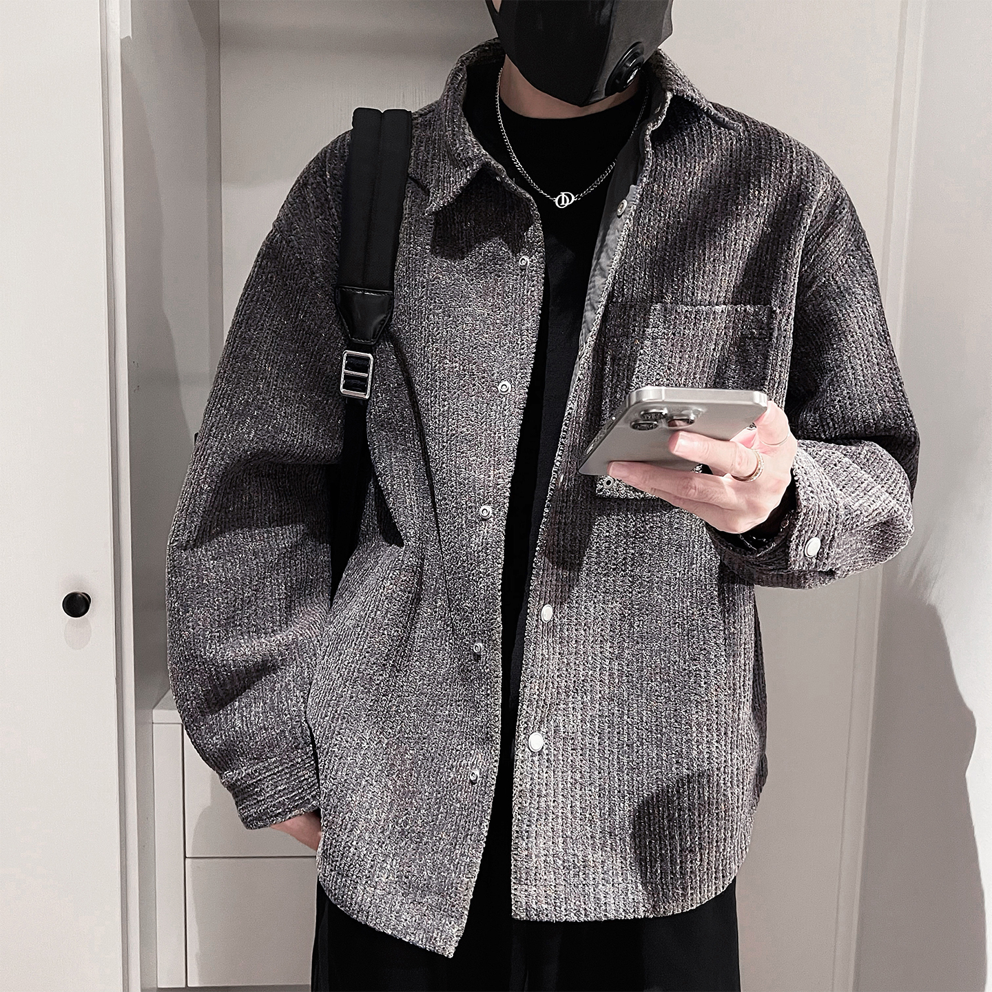 WT92-P148-控198-M-3XL-聚酯纤维 毛毡加厚外套，女装短外套，电商A216
