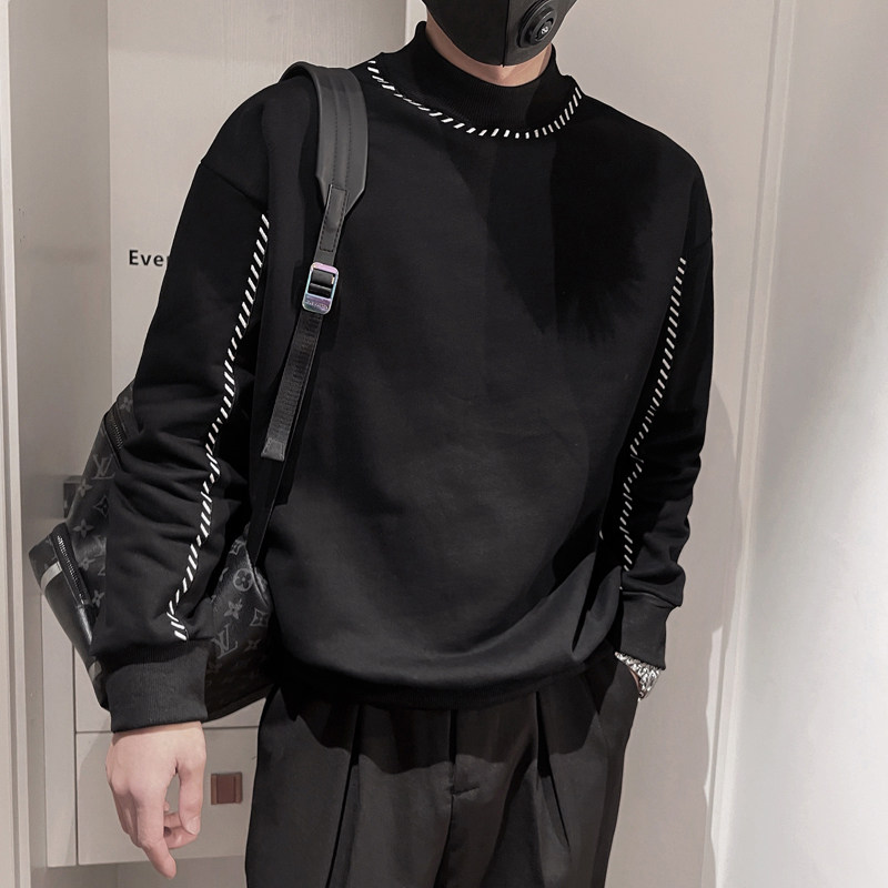 WY72-P55控75潮牌卫衣男士秋季2023社会小伙套头宽松网红卫衣,男装卫衣,电商A216