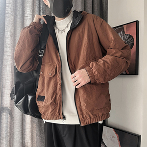 WT68-控158-聚酯纤维 工装立体大口袋 连帽双层夹克 微阔版型图片