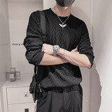 CX30-M-3XL-P38控5895%涤纶5%氨纶提花肌理感长袖，男装卫衣，电商A216