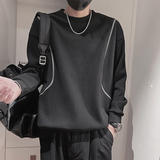 WY259-P78-控118-35%棉65%涤纶明线对称卫衣圆领卫衣微阔版型，男装卫衣，电商A216